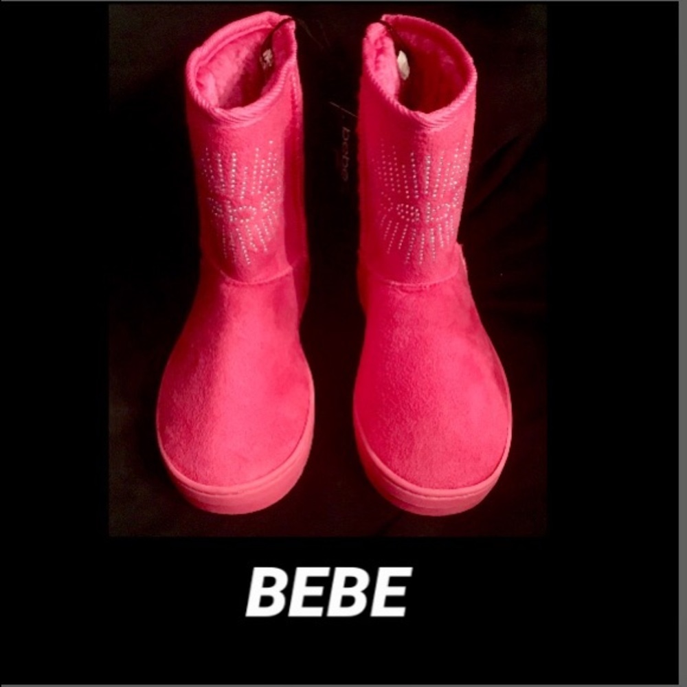 Bebe Rhinestone Logo Boot - Picture 3 of 6